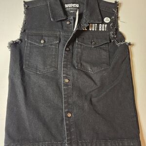 Madhouse Black Denim Vest